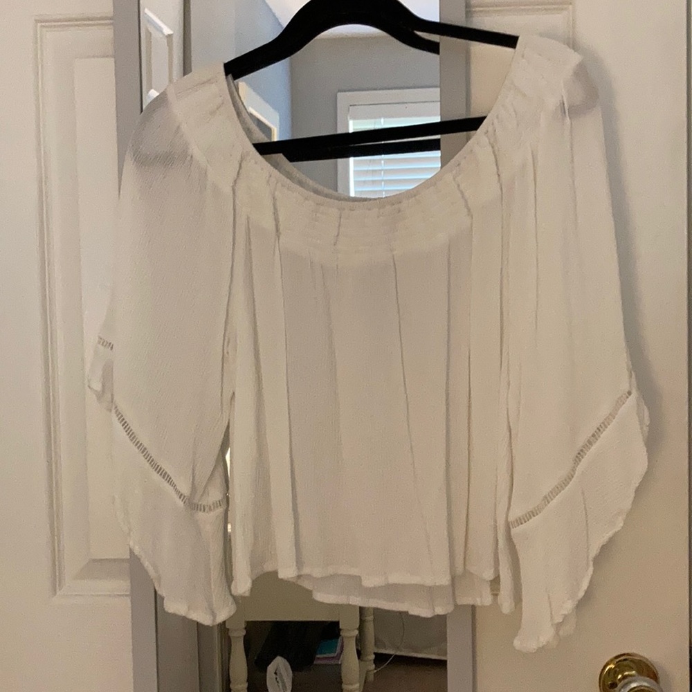 White Off-the-Shoulder Top